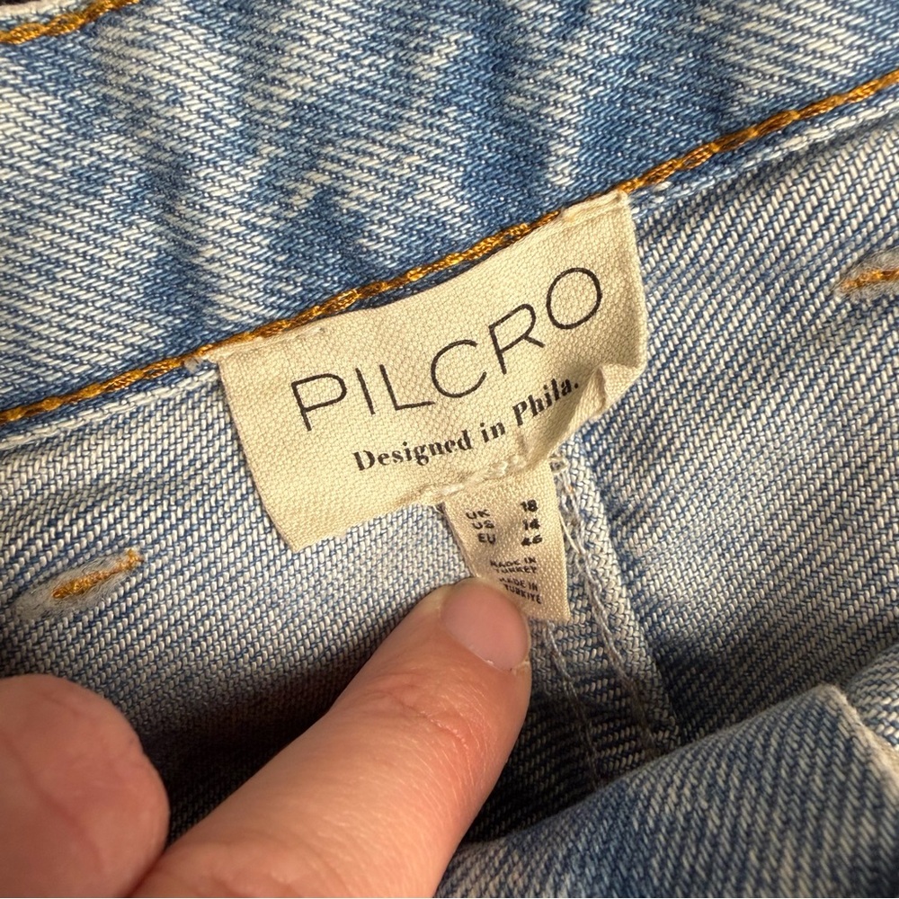 Pilcro EUC Madi Front Slit Denim Maxi‎ Skirt Size 14 - Picture 3 of 8